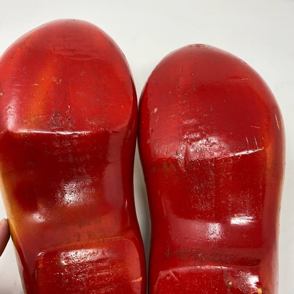 Vintage Hand painted Wooden Dutch Clogs - Picture 7 of 7